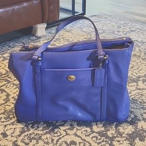 Coach Peyton Leather Jordan Double Zip Carryall F25669 Purse